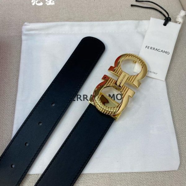 réplica,joyas,joyería,1:1,replica,fake,lujo,barato Cinturón de hombre Ferragamo 3,5 cm.