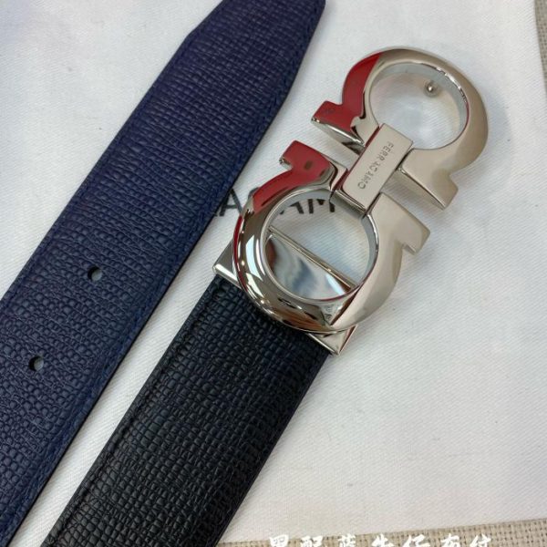 réplica,joyas,joyería,1:1,replica,fake,lujo,barato Cinturón de hombre Ferragamo 3,5 cm.
