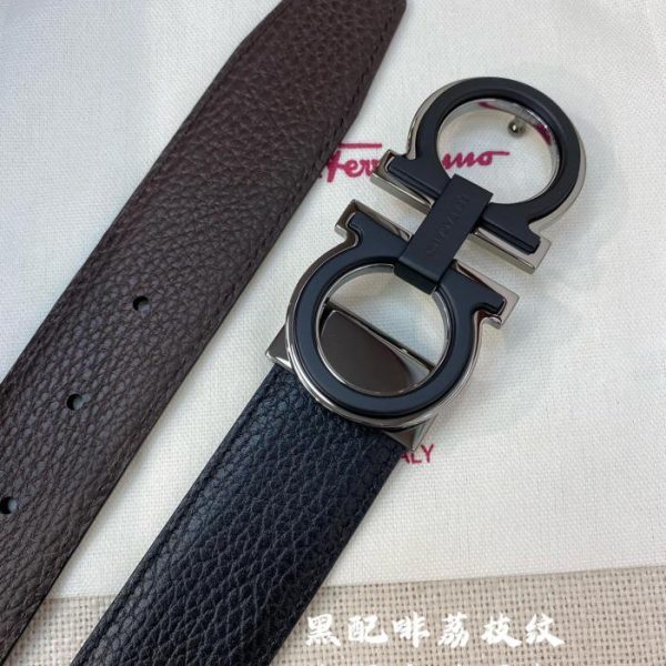 réplica,joyas,joyería,1:1,replica,fake,lujo,barato Cinturón de hombre Ferragamo 3,5 cm.