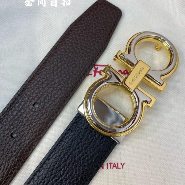 réplica,joyas,joyería,1:1,replica,fake,lujo,barato Cinturón de hombre Ferragamo 3,5 cm.
