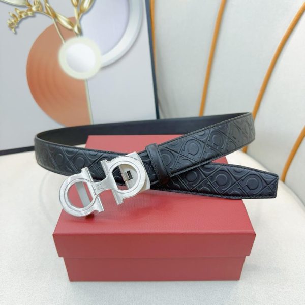 réplica,joyas,joyería,1:1,replica,fake,lujo,barato Ancho de piel de becerro Ferragamo-3,5 cm.