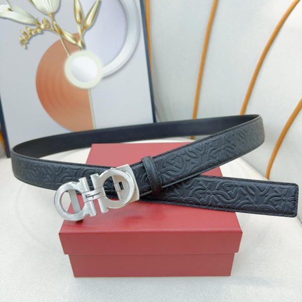 réplica,joyas,joyería,1:1,replica,fake,lujo,barato Ancho de piel de becerro Ferragamo-3,5 cm.