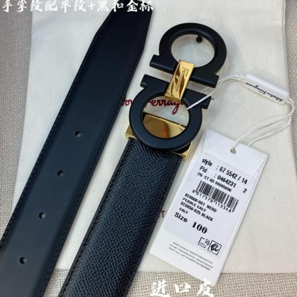 réplica,joyas,joyería,1:1,replica,fake,lujo,barato Ferragamo 3,5cm cuero original