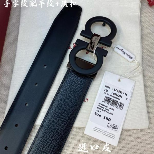 réplica,joyas,joyería,1:1,replica,fake,lujo,barato Ferragamo 3,5cm cuero original