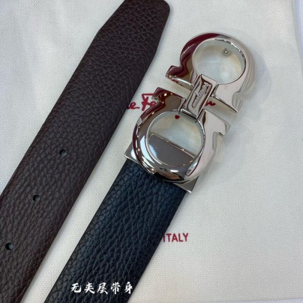 réplica,joyas,joyería,1:1,replica,fake,lujo,barato Ferragamo 3,5cm cuero original