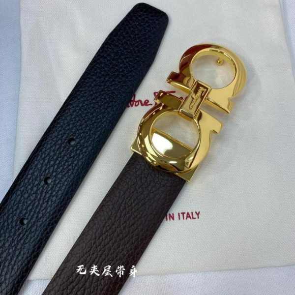 réplica,joyas,joyería,1:1,replica,fake,lujo,barato Ferragamo 3,5cm cuero original