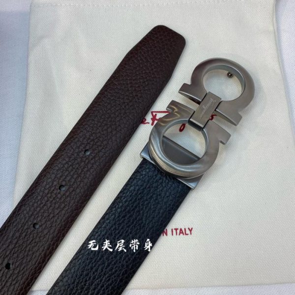 réplica,joyas,joyería,1:1,replica,fake,lujo,barato Ferragamo 3,5cm cuero original