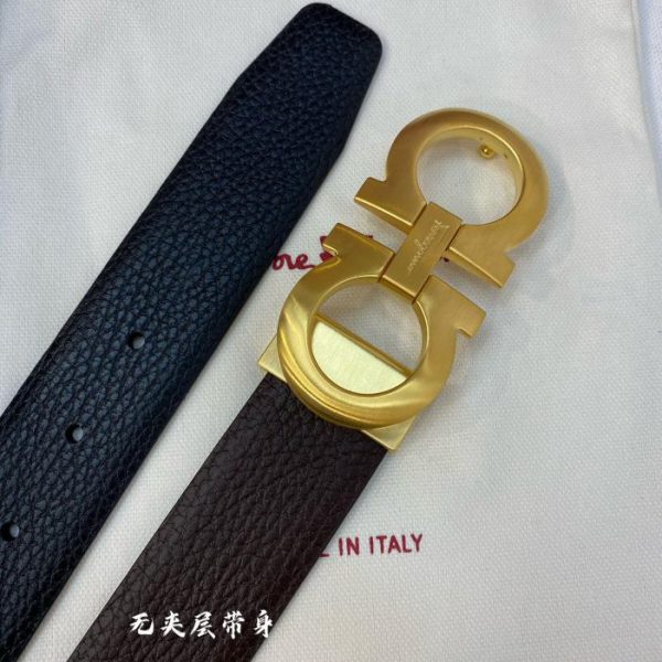 réplica,joyas,joyería,1:1,replica,fake,lujo,barato Ferragamo 3,5cm cuero original