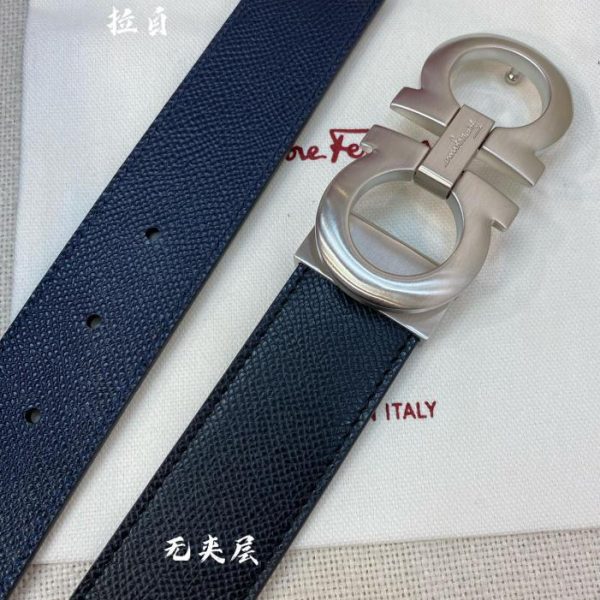 réplica,joyas,joyería,1:1,replica,fake,lujo,barato Ferragamo 3,5cm cuero original