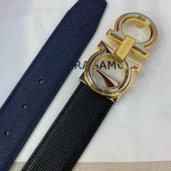 réplica,joyas,joyería,1:1,replica,fake,lujo,barato Cinturón de hombre Ferragamo 3,5 cm.