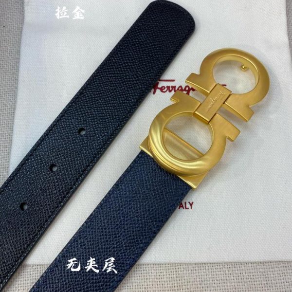 réplica,joyas,joyería,1:1,replica,fake,lujo,barato Ferragamo 3,5cm cuero original