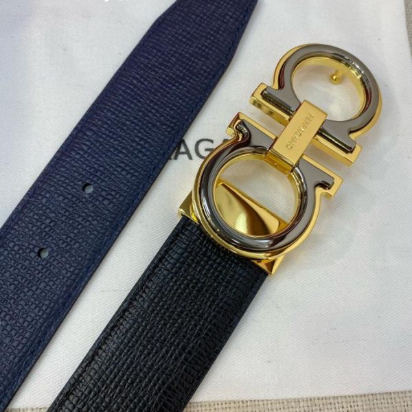 réplica,joyas,joyería,1:1,replica,fake,lujo,barato Cinturón de hombre Ferragamo 3,5 cm.