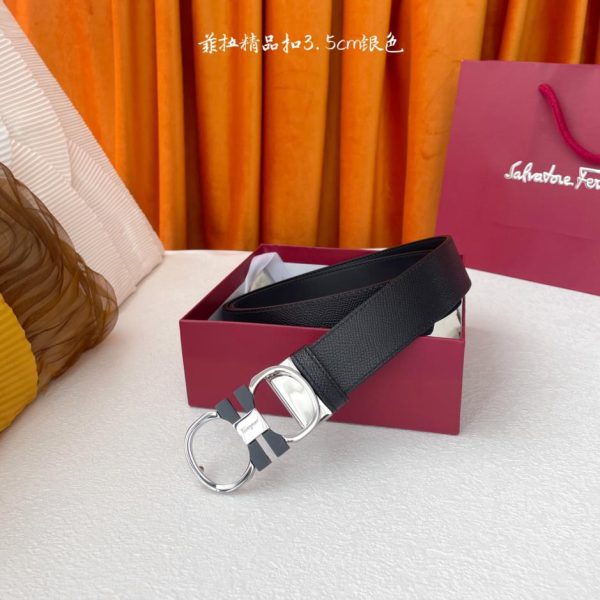 réplica,joyas,joyería,1:1,replica,fake,lujo,barato Cinturón de hombre Ferragamo 3,5 cm.