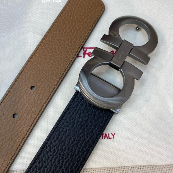 réplica,joyas,joyería,1:1,replica,fake,lujo,barato Cinturón de hombre Ferragamo 3,5 cm.