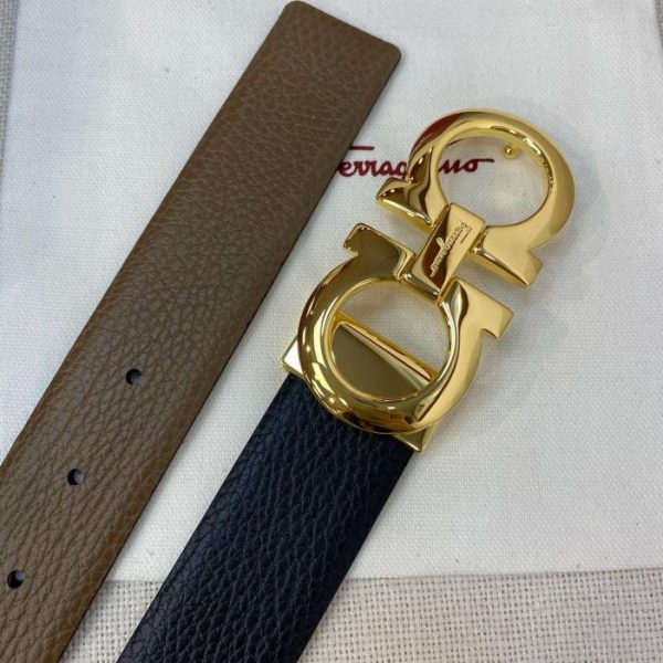 réplica,joyas,joyería,1:1,replica,fake,lujo,barato Cinturón Ferragamo NFC 3,5 cm para hombre