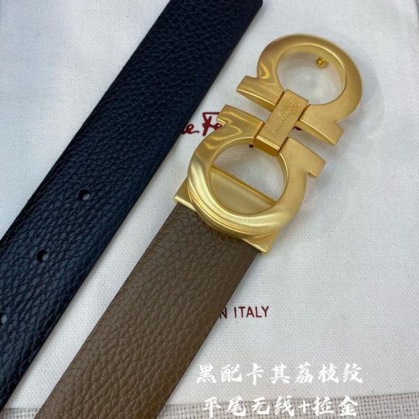réplica,joyas,joyería,1:1,replica,fake,lujo,barato Cinturón Ferragamo NFC 3,5 cm para hombre