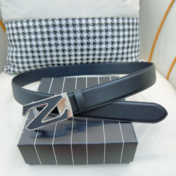 réplica,joyas,joyería,1:1,replica,fake,lujo,barato Zegna importó piel de becerro para hombre ancho-3,5 cm