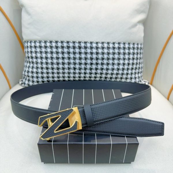 réplica,joyas,joyería,1:1,replica,fake,lujo,barato Zegna importó piel de becerro para hombre ancho-3,5 cm
