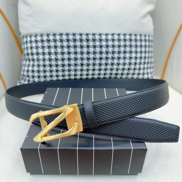 réplica,joyas,joyería,1:1,replica,fake,lujo,barato Zegna importó piel de becerro para hombre ancho-3,5 cm