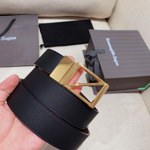 réplica,joyas,joyería,1:1,replica,fake,lujo,barato Cinturón de hombre Zegna (NFC) de 3,5 cm.