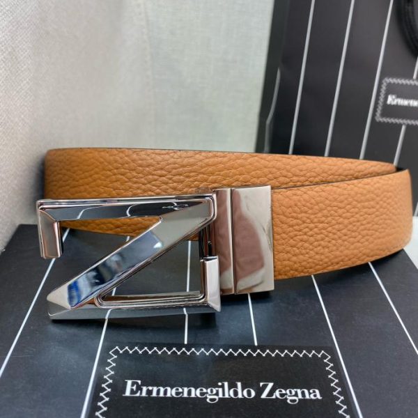 réplica,joyas,joyería,1:1,replica,fake,lujo,barato Cinturón Zegna para hombre – Ancho 35MM