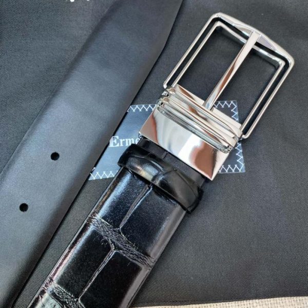 réplica,joyas,joyería,1:1,replica,fake,lujo,barato Cinturón Zegna para hombre – Ancho 35MM