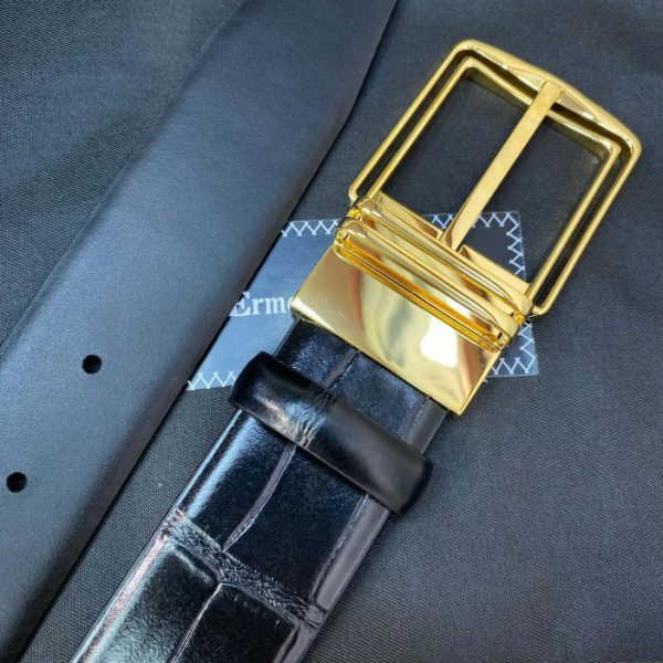 réplica,joyas,joyería,1:1,replica,fake,lujo,barato Cinturón Zegna para hombre – Ancho 35MM