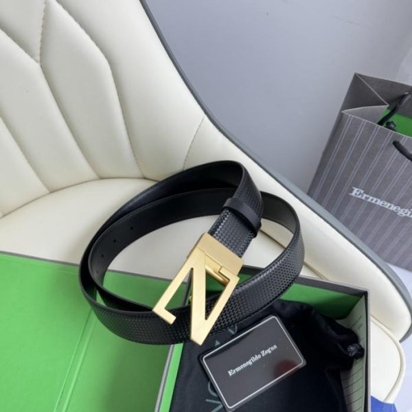 réplica,joyas,joyería,1:1,replica,fake,lujo,barato Zegna original doble cara ancho 3,5cm