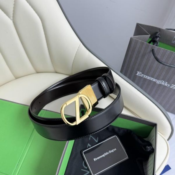 réplica,joyas,joyería,1:1,replica,fake,lujo,barato Zegna original doble cara ancho 3,5cm