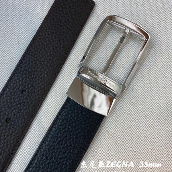 réplica,joyas,joyería,1:1,replica,fake,lujo,barato Zegna original doble cara ancho 3,5cm