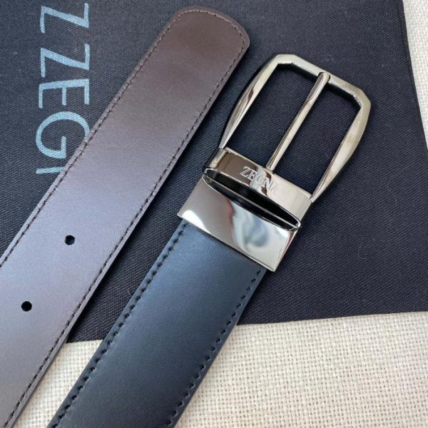 réplica,joyas,joyería,1:1,replica,fake,lujo,barato Cinturón Zegna para hombre – Ancho 35MM
