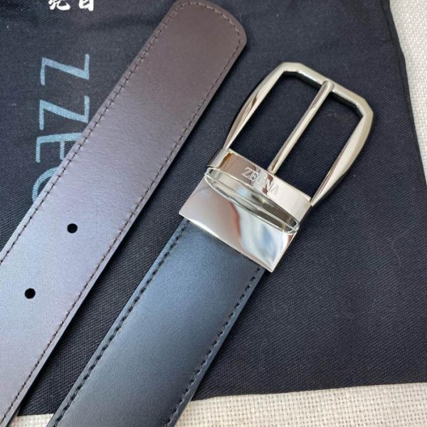 réplica,joyas,joyería,1:1,replica,fake,lujo,barato Cinturón Zegna para hombre – Ancho 35MM