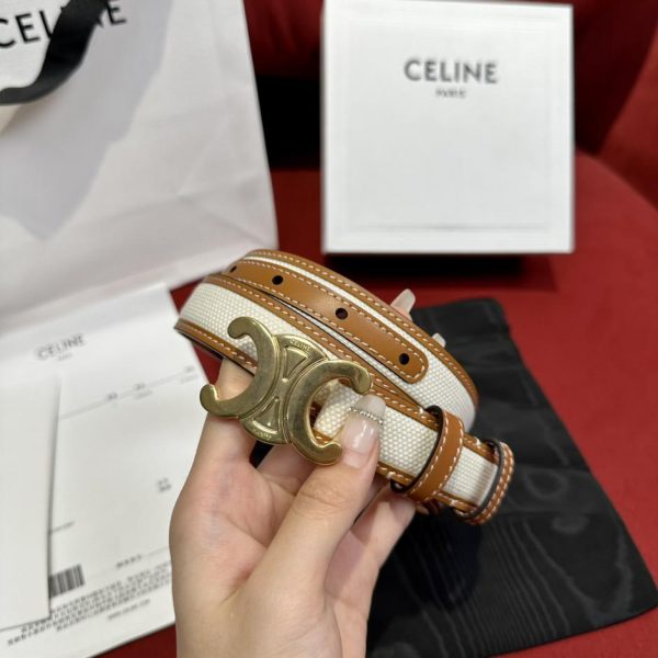 réplica,joyas,joyería,1:1,replica,fake,lujo,barato Cinturón Celine Arco de Triunfo 2,5 mm