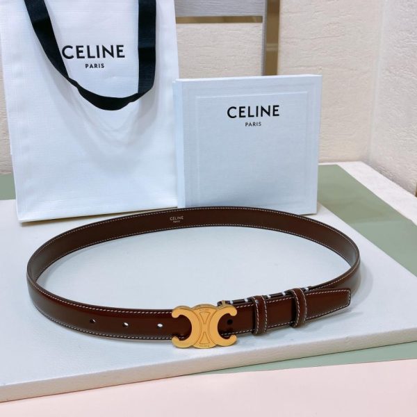 réplica,joyas,joyería,1:1,replica,fake,lujo,barato Cinturón Celine mediano TRIOMPHE TAURILLON