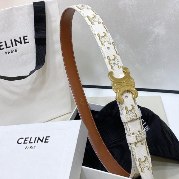réplica,joyas,joyería,1:1,replica,fake,lujo,barato Cinturón Celine mediano TRIOMPHE TAURILLON 2,5 cm