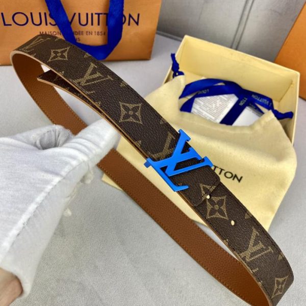 réplica,joyas,joyería,1:1,replica,fake,lujo,barato LOUIS VUITTON double-sided belt width 3.0