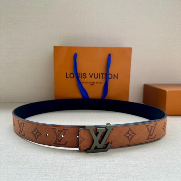réplica,joyas,joyería,1:1,replica,fake,lujo,barato LOUIS VUITTON 3.4 wide double-sided belt