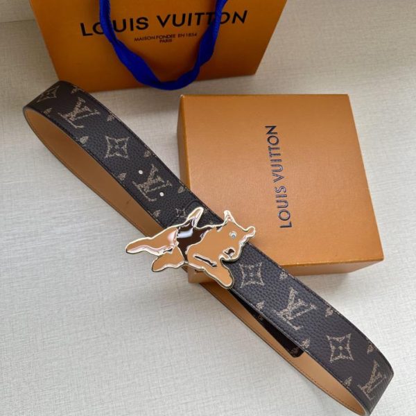 réplica,joyas,joyería,1:1,replica,fake,lujo,barato LOUIS VUITTON Initiales double-sided belt