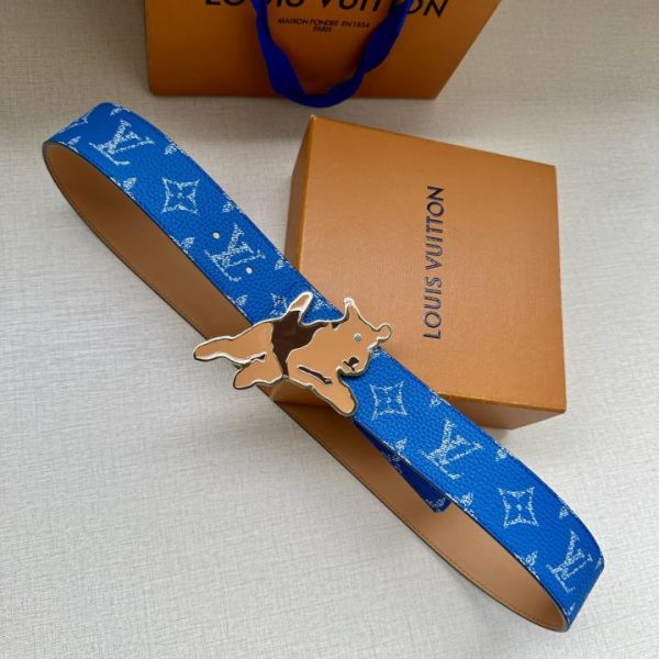 réplica,joyas,joyería,1:1,replica,fake,lujo,barato LOUIS VUITTON Initiales double-sided belt