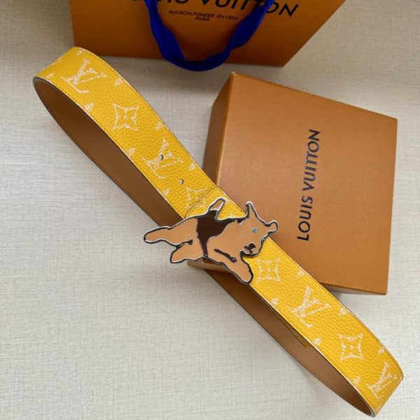 réplica,joyas,joyería,1:1,replica,fake,lujo,barato LOUIS VUITTON Initiales double-sided belt