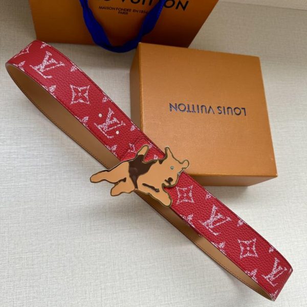 réplica,joyas,joyería,1:1,replica,fake,lujo,barato LOUIS VUITTON Initiales double-sided belt