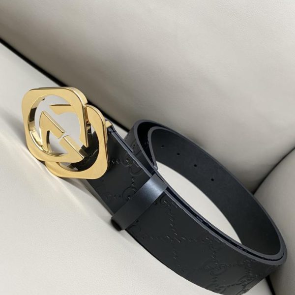 réplica,joyas,joyería,1:1,replica,fake,lujo,barato Hebilla acanalada Gucci 4.0 de ancho