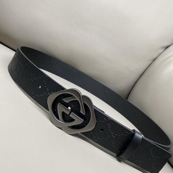 réplica,joyas,joyería,1:1,replica,fake,lujo,barato Hebilla acanalada Gucci 4.0 de ancho