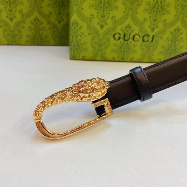 réplica,joyas,joyería,1:1,replica,fake,lujo,barato Cinturón Gucci de piel de becerro