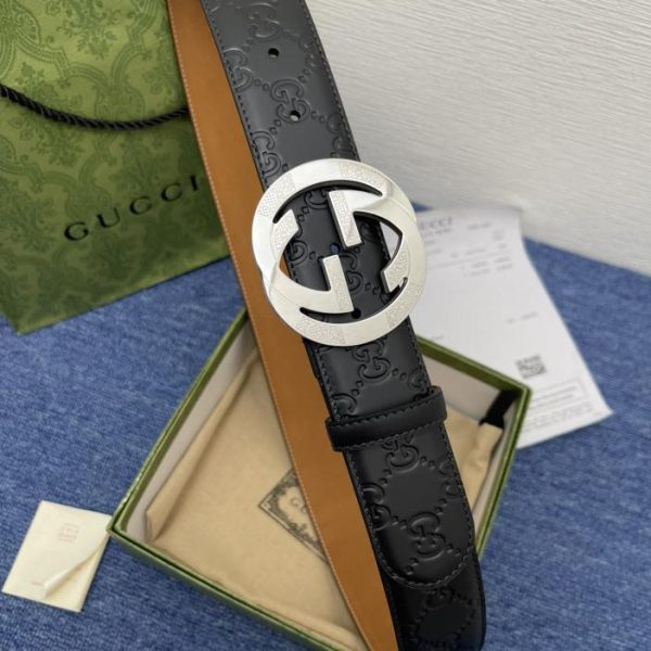 réplica,joyas,joyería,1:1,replica,fake,lujo,barato Cinturón con firma Gucci
