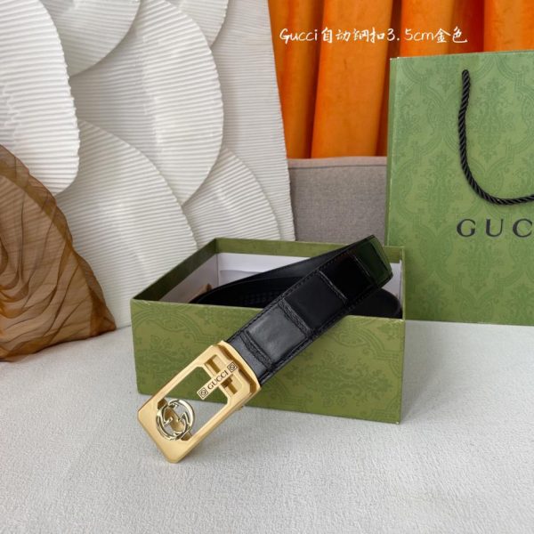 réplica,joyas,joyería,1:1,replica,fake,lujo,barato Gucci piel de becerro importada 3,5 cm.