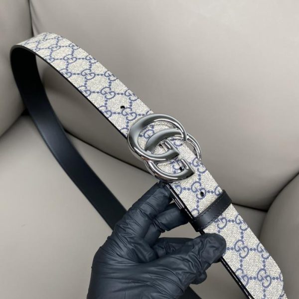 réplica,joyas,joyería,1:1,replica,fake,lujo,barato Cinturón reversible Gucci 3.7