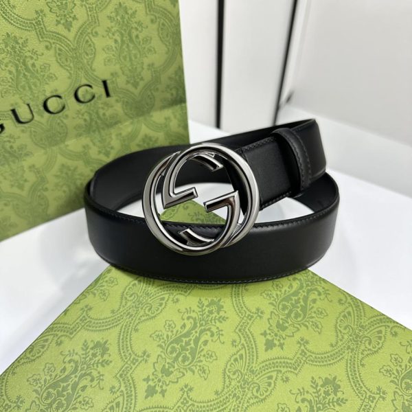réplica,joyas,joyería,1:1,replica,fake,lujo,barato Gucci ancho 4.0cm doble G entrelazada