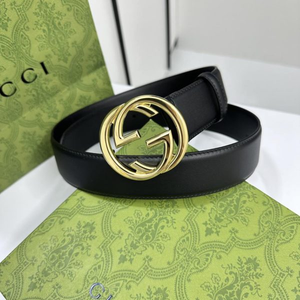 réplica,joyas,joyería,1:1,replica,fake,lujo,barato Gucci ancho 4.0cm doble G entrelazada