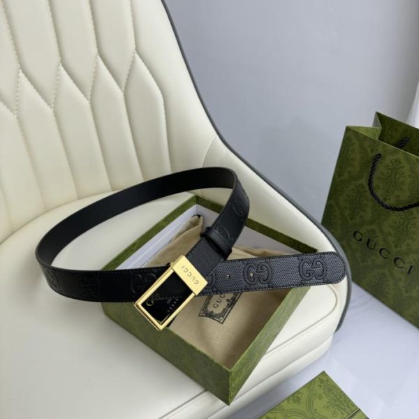 réplica,joyas,joyería,1:1,replica,fake,lujo,barato Ancho de cuero original Gucci 3,5 cm.